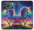 S3977 Licorne colorée Etui Coque Housse pour iPhone 17 Pro