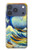 S4005 Peinture à l'huile Grandes vagues Etui Coque Housse pour iPhone 17 Pro, 18 Pro
