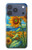 S4019 Tournesol style Van Gogh Etui Coque Housse pour iPhone 17 Pro