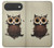 S0360 café Chouette Etui Coque Housse pour iPhone Air