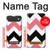 S1849 Rose Noir Chevron Zigzag Etui Coque Housse pour iPhone Air