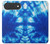 S1869 Tie Dye Bleu Etui Coque Housse pour iPhone Air