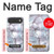 S2316 Bleu foncé Marbre Texture graphique Imprimer Etui Coque Housse pour iPhone Air