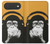 S2324 Singe drôle avec casque Pop Musique Etui Coque Housse pour iPhone Air