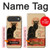 S2739 Chat Noir Noir Chat Millésime Etui Coque Housse pour iPhone Air