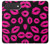 S2933 Bisous Rose Lips sur Noir Etui Coque Housse pour iPhone Air
