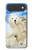 S3794 Ours polaire arctique amoureux de la peinture de phoque Etui Coque Housse pour iPhone Air