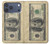 S0702 Dollars d'argent Etui Coque Housse pour iPhone 17 Pro Max, 18 Pro Max