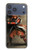 S0796 Japon Rouge Samurai Etui Coque Housse pour iPhone 17 Pro Max, 18 Pro Max