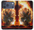 S0863 De feu crâne Etui Coque Housse pour iPhone 17 Pro Max, 18 Pro Max