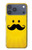 S1145 Soleil jaune Mustache Etui Coque Housse pour iPhone 17 Pro Max
