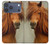 S1595 Beau cheval marron Etui Coque Housse pour iPhone 17 Pro Max