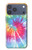 S1697 Tie Dye coloré imprimé graphique Etui Coque Housse pour iPhone 17 Pro Max