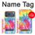 S1697 Tie Dye coloré imprimé graphique Etui Coque Housse pour iPhone 17 Pro Max