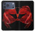 S2092 Rouge Poisson Combattant Etui Coque Housse pour iPhone 17 Pro Max, 18 Pro Max