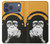 S2324 Singe drôle avec casque Pop Musique Etui Coque Housse pour iPhone 17 Pro Max