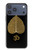 S2331 Feuille d'or bouddhiste Symbole de l'OM Etui Coque Housse pour iPhone 17 Pro Max, 18 Pro Max