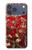 S2414 Rouge Fleur amandier Van Gogh Etui Coque Housse pour iPhone 17 Pro Max, 18 Pro Max