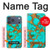 S2688 Aqua Copper Turquoise Graphic Gemme Etui Coque Housse pour iPhone 17 Pro Max