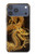 S2804 Dragon d'or imprimé chinois Etui Coque Housse pour iPhone 17 Pro Max, 18 Pro Max