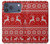S2835 Renne Motif Tricoté Noël Etui Coque Housse pour iPhone 17 Pro Max, 18 Pro Max