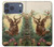 S2841 Renne de Noël millésimé Etui Coque Housse pour iPhone 17 Pro Max