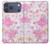S3036 Flore de fleur rose douce Etui Coque Housse pour iPhone 17 Pro Max