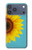 S3039 Tournesol Bleu millésimé Etui Coque Housse pour iPhone 17 Pro Max, 18 Pro Max