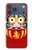 S3045 Japon Bonne chance Daruma Poupée Etui Coque Housse pour iPhone 17 Pro Max, 18 Pro Max
