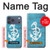 S3053 Marin Blue Anchor Etui Coque Housse pour iPhone 17 Pro Max