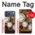 S3172 Horloge or Etui Coque Housse pour iPhone 17 Pro Max