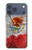 S3314 Mexique Drapeau Vinatage Football Graphique Etui Coque Housse pour iPhone 17 Pro Max, 18 Pro Max