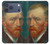 S3335 Vincent Van Gogh Autoportrait Etui Coque Housse pour iPhone 17 Pro Max