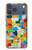 S3391 Art abstrait carreaux de mosaïque graphique Etui Coque Housse pour iPhone 17 Pro Max
