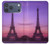 S3447 Paris Eiffel Le coucher du soleil Etui Coque Housse pour iPhone 17 Pro Max