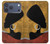 S3453 Africaine Reine Néfertiti Silhouette Etui Coque Housse pour iPhone 17 Pro Max, 18 Pro Max