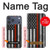 S3472 sapeur pompier Rouge mince ligne Drapeau Etui Coque Housse pour iPhone 17 Pro Max