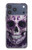 S3582 Crâne pourpre sucre Etui Coque Housse pour iPhone 17 Pro Max, 18 Pro Max