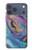 S3676 Pierre de marbre abstraite colorée Etui Coque Housse pour iPhone 17 Pro Max, 18 Pro Max