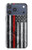 S3687 Drapeau américain de pompier mince ligne rouge Etui Coque Housse pour iPhone 17 Pro Max, 18 Pro Max