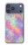 S3706 Arc-en-ciel pastel Galaxy Pink Sky Etui Coque Housse pour iPhone 17 Pro Max