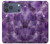 S3713 Graphique violet améthyste à quartz imprimé Etui Coque Housse pour iPhone 17 Pro Max