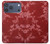 S3817 Motif de fleurs de cerisier floral rouge Etui Coque Housse pour iPhone 17 Pro Max, 18 Pro Max