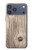 S3822 Graphique de la texture du bois imprimé Etui Coque Housse pour iPhone 17 Pro Max, 18 Pro Max