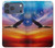 S3841 Pygargue à tête blanche volant dans un ciel coloré Etui Coque Housse pour iPhone 17 Pro Max, 18 Pro Max