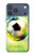 S3844 Ballon de football de football rougeoyant Etui Coque Housse pour iPhone 17 Pro Max