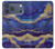 S3906 Marbre violet bleu marine Etui Coque Housse pour iPhone 17 Pro Max, 18 Pro Max
