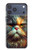 S3971 Chat peint en couleur Etui Coque Housse pour iPhone 17 Pro Max, 18 Pro Max