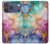 S4001 Lilas abstrait multicolore, émeraude Etui Coque Housse pour iPhone 17 Pro Max, 18 Pro Max