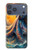 S4003 Peinture à l'huile géante Pieuvre Etui Coque Housse pour iPhone 17 Pro Max